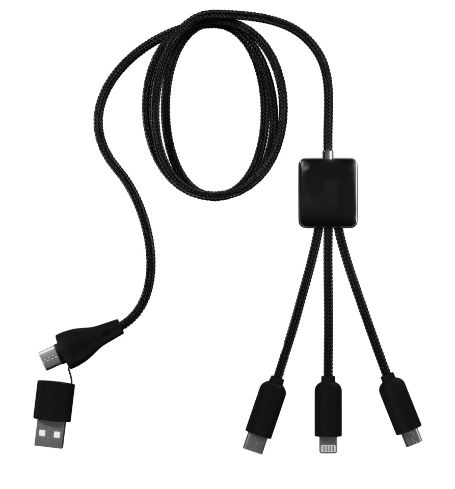 Black SCX Design™ Data Transfer Eco Cable plain