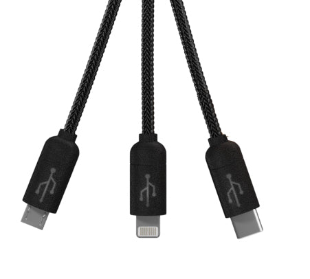 Black SCX Design™ Data Transfer Eco Cable plain