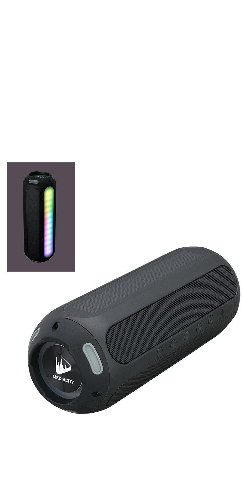 Black Urban Peak® 20W TWS Party Barrel Wireless Speaker  grouped