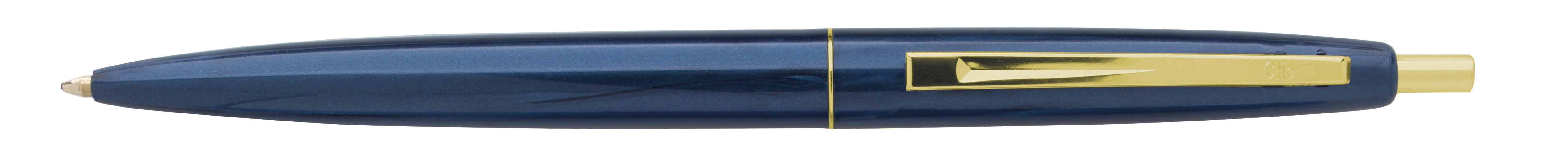 Metallic Dark Blue Clic™ Gold Pen plain