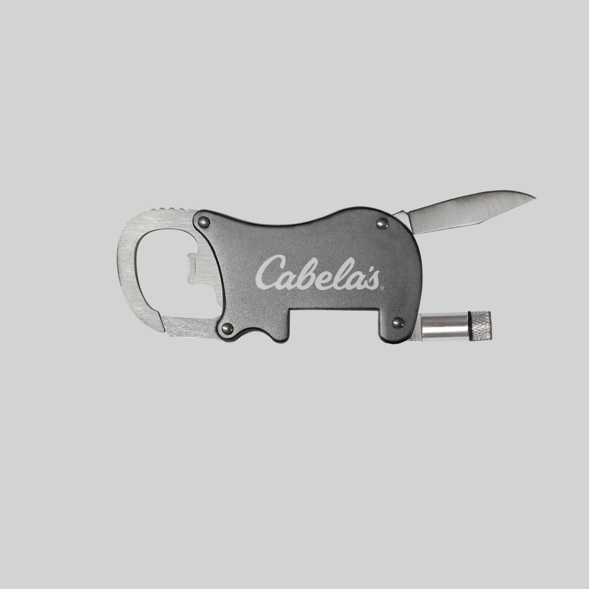 Multi-Tool Carabiner with LED Light
