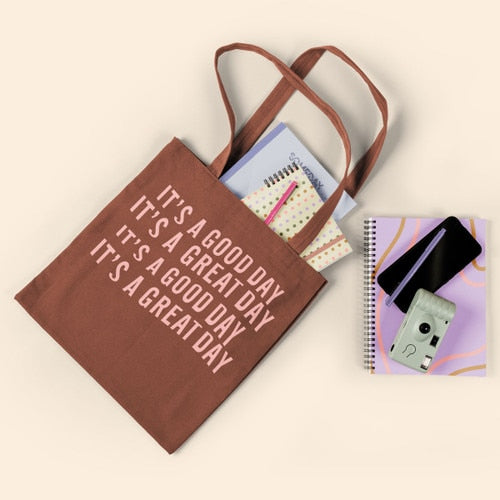 Main Squeeze Colored Canvas Tote Bag