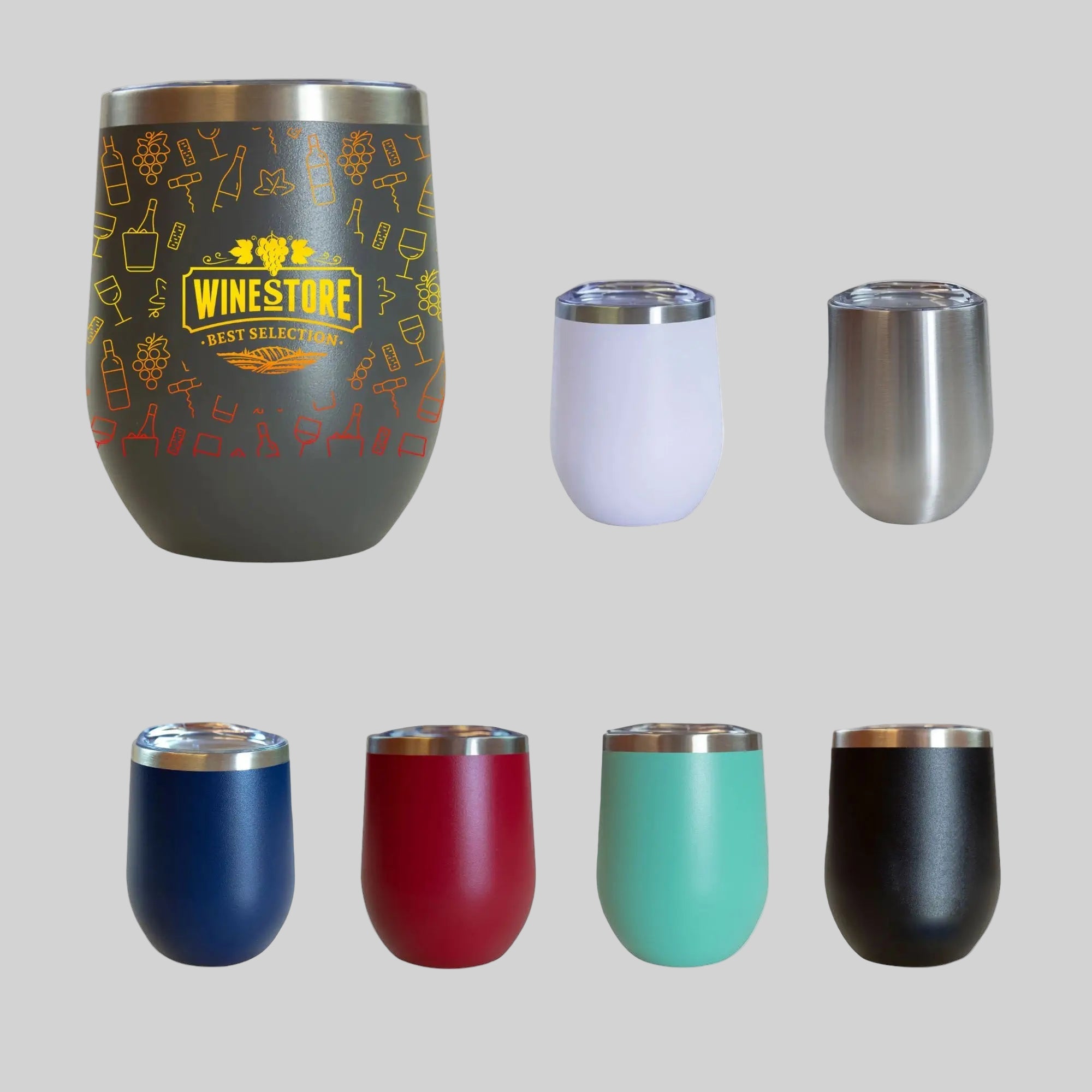 Sipper Wine Tumbler - 12 oz.