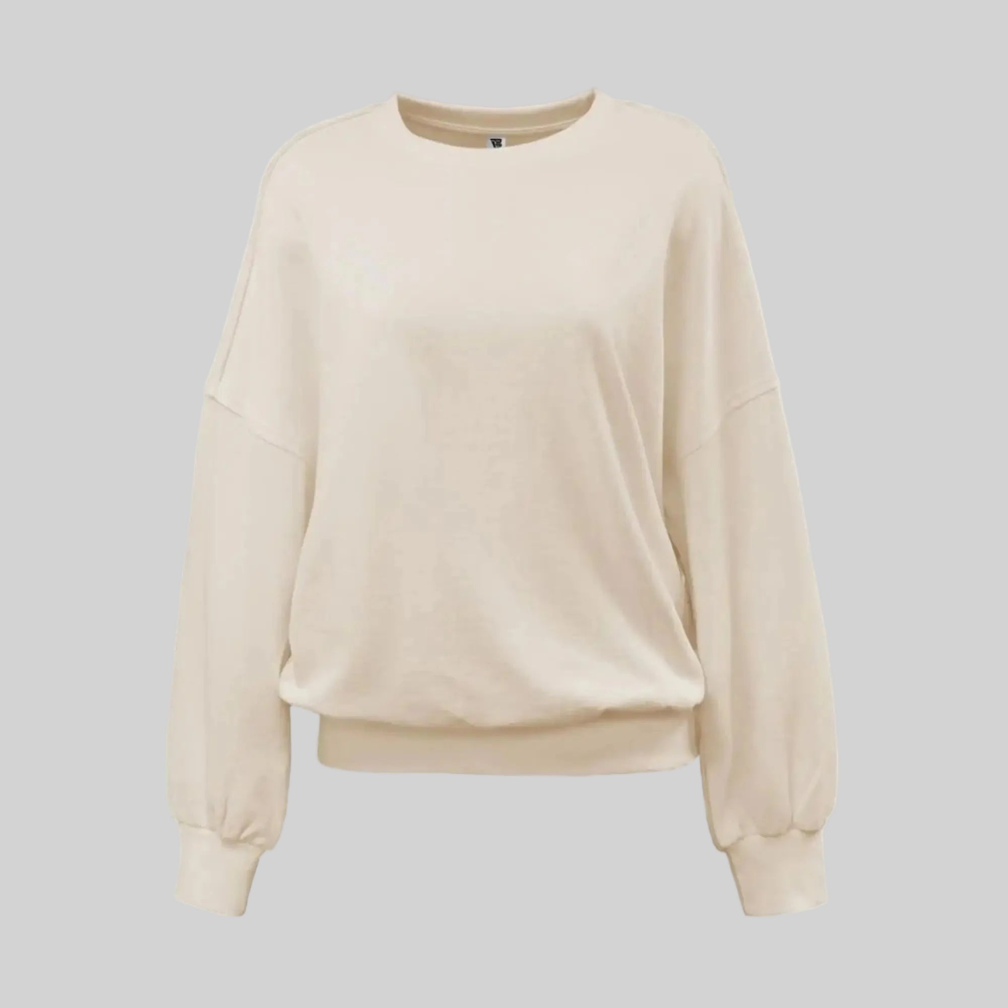 Pennant Drop Shoulder Women's Fleece Crew Sweatshirt
