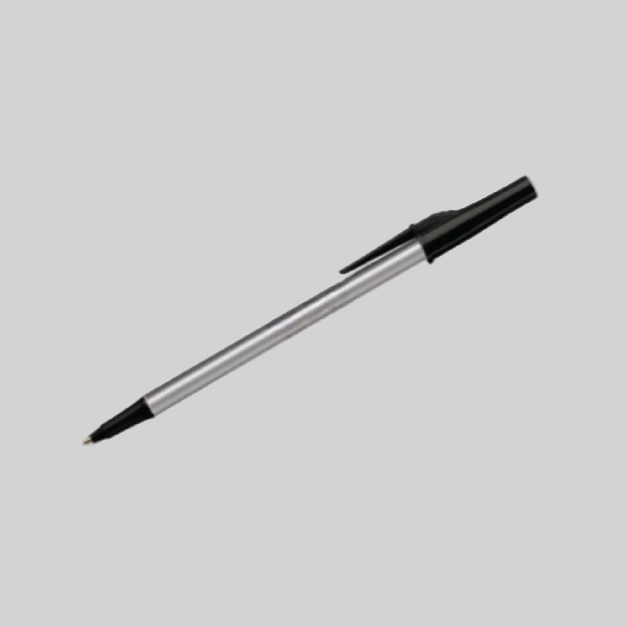 Papermate Write Bros Stick Pen - Silver Barrel