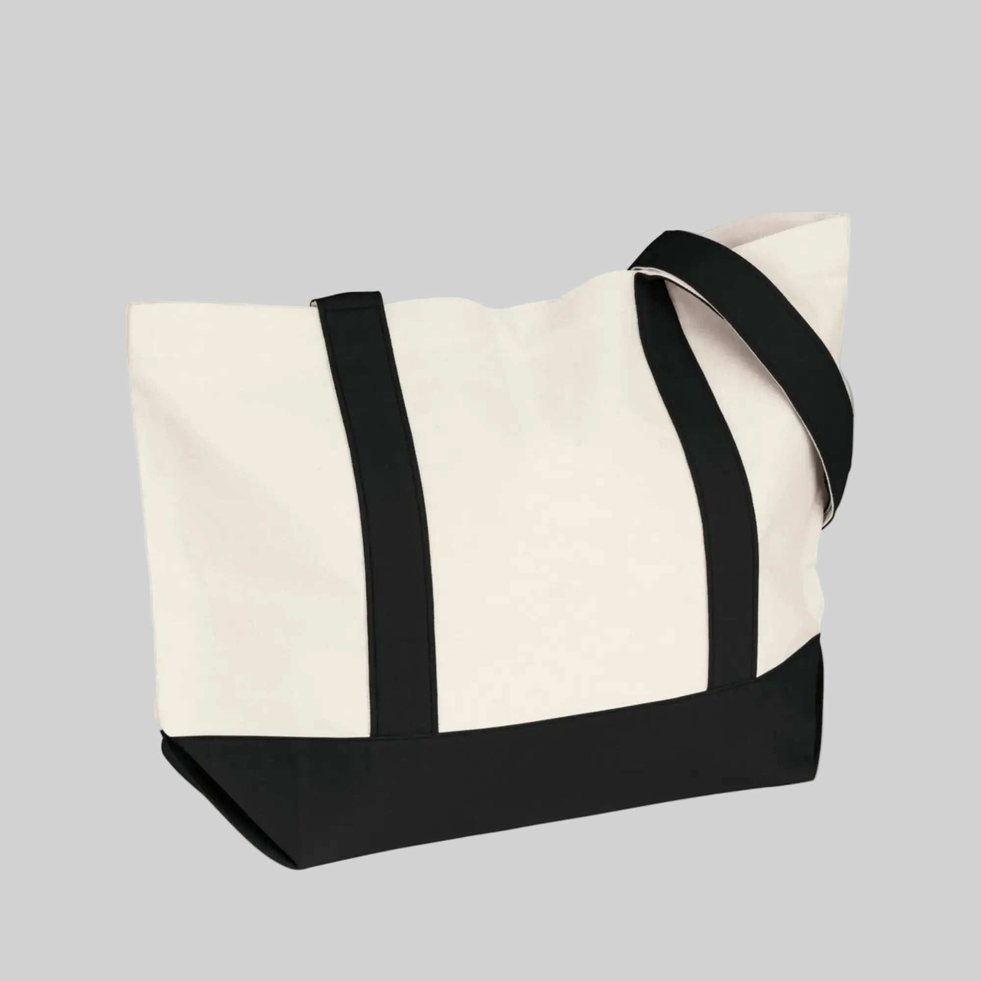 Snap Cotton Duck Canvas Snap Closure Tote Bag