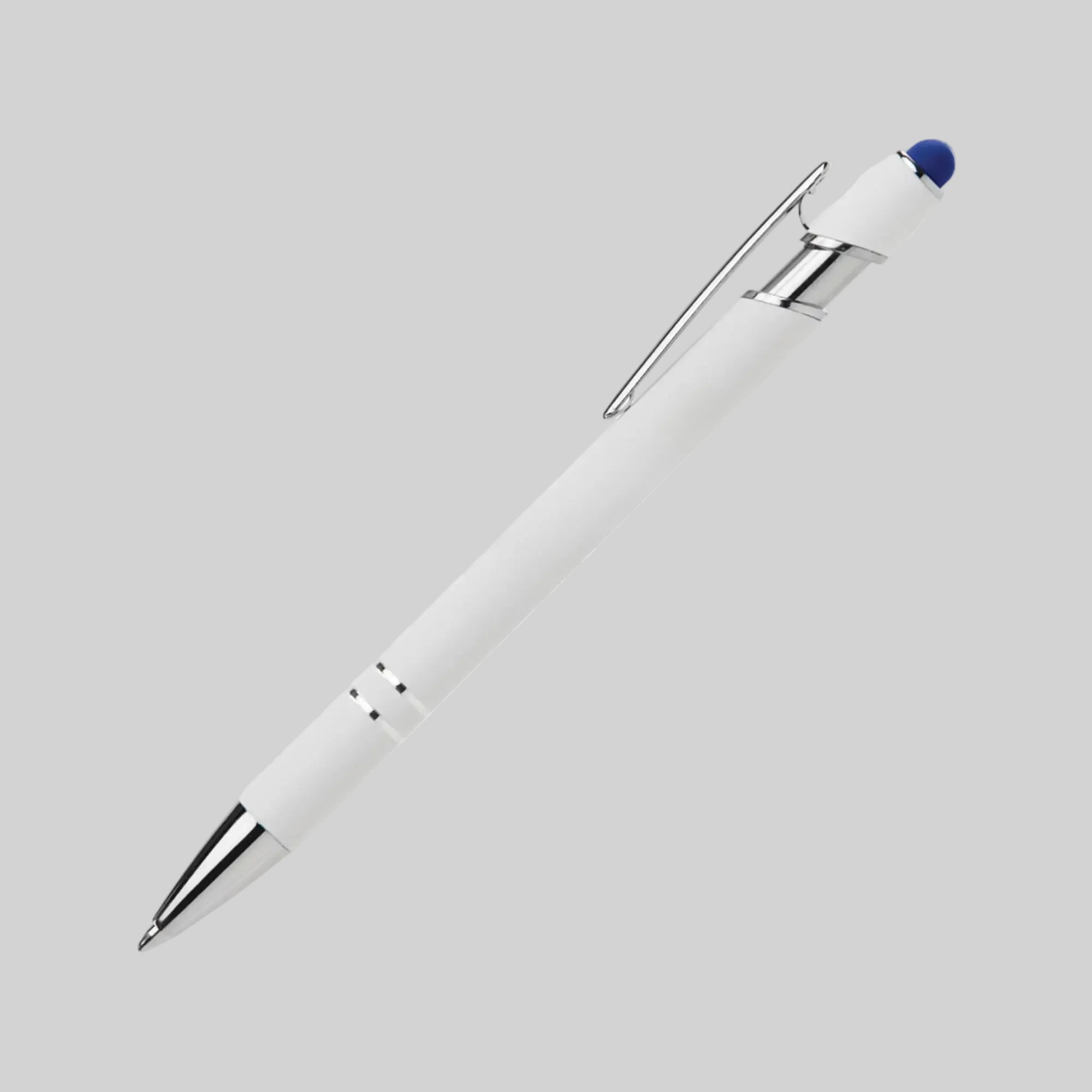 Ellipse Softy White Aluminum Stylus Ballpoint Pen