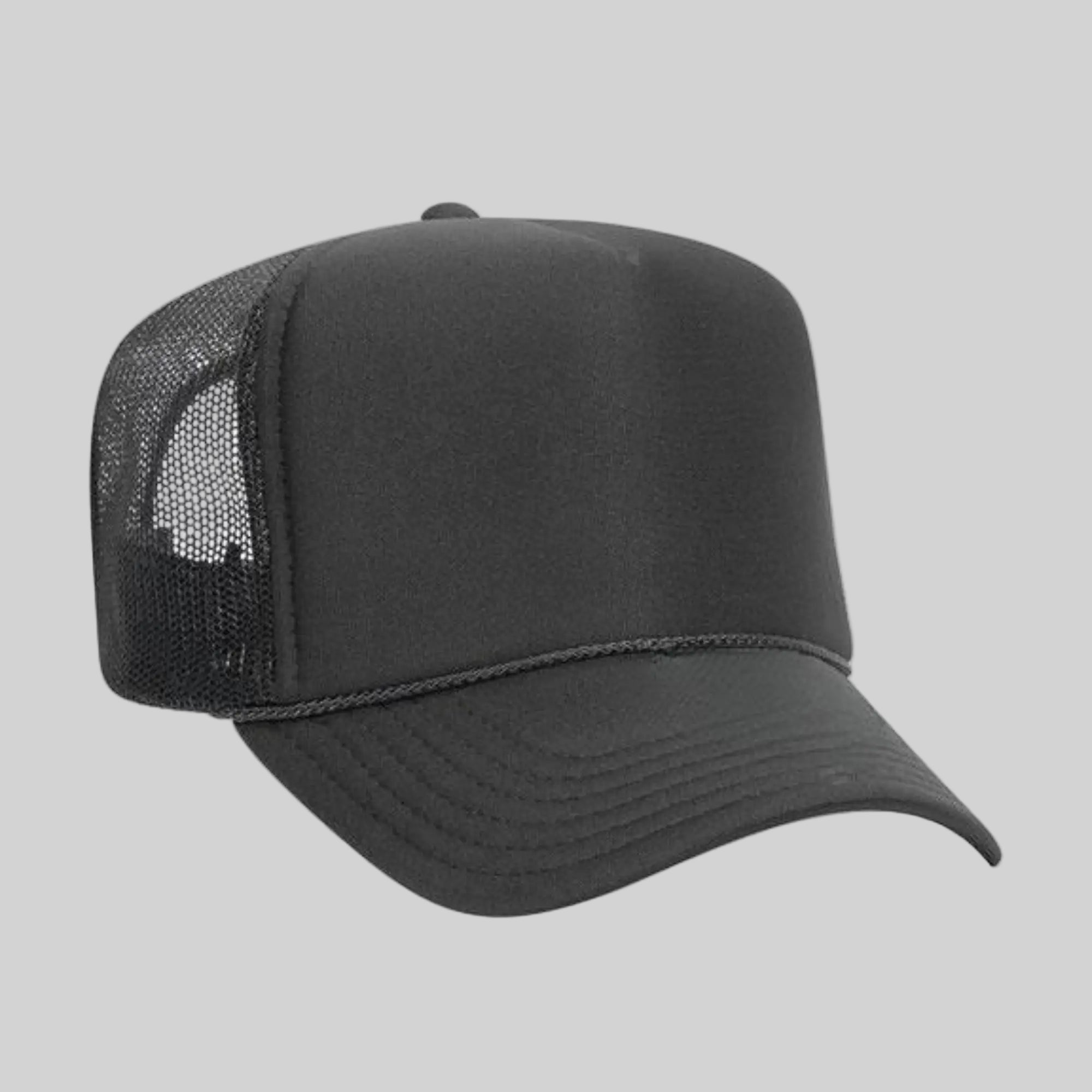 OTTO CAP 5 Panel High Crown Mesh Back Trucker Hat
