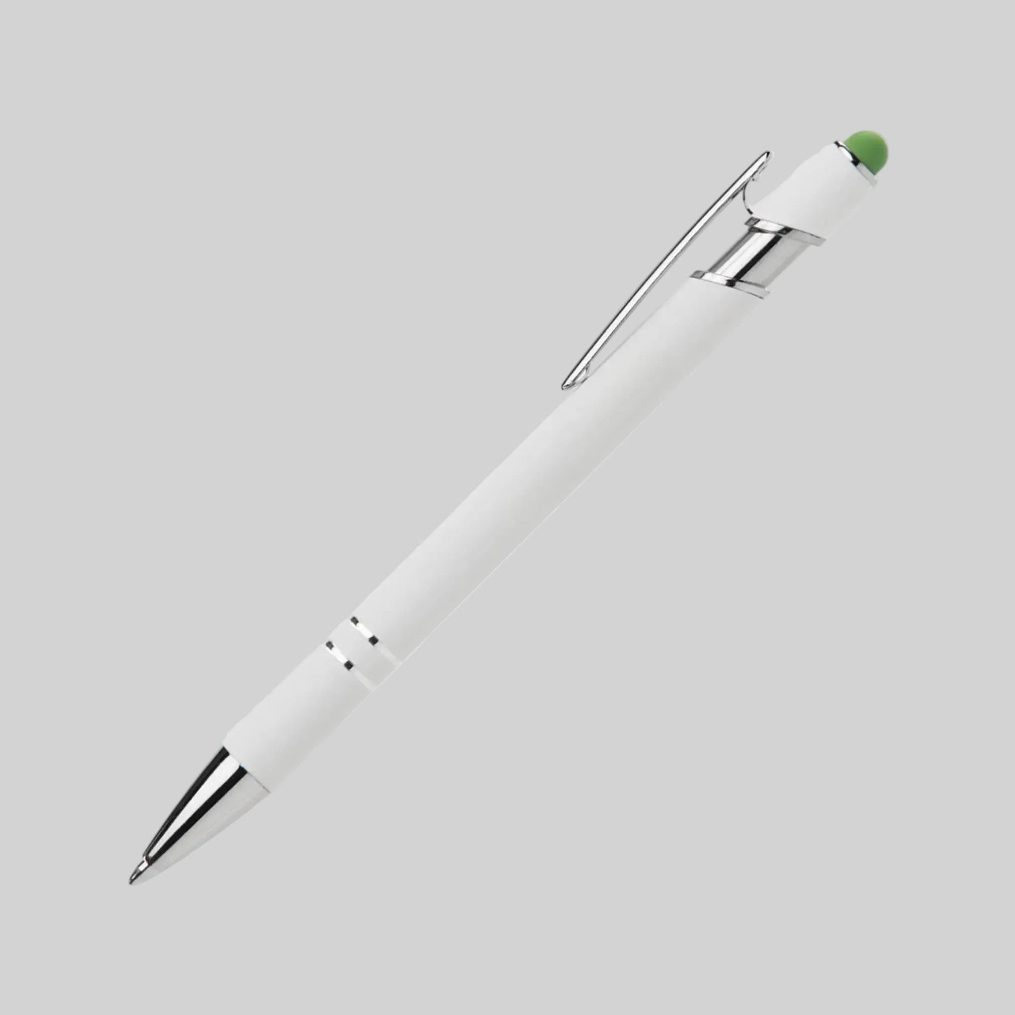 Ellipse Softy White Aluminum Stylus Ballpoint Pen