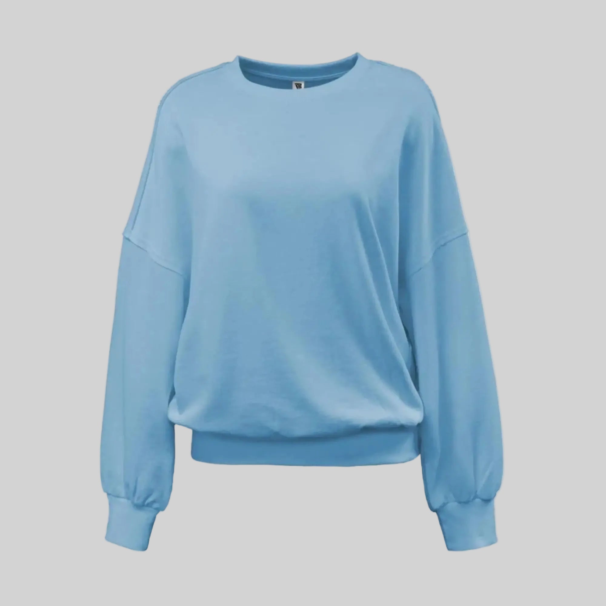 Pennant Drop Shoulder Women's Fleece Crew Sweatshirt