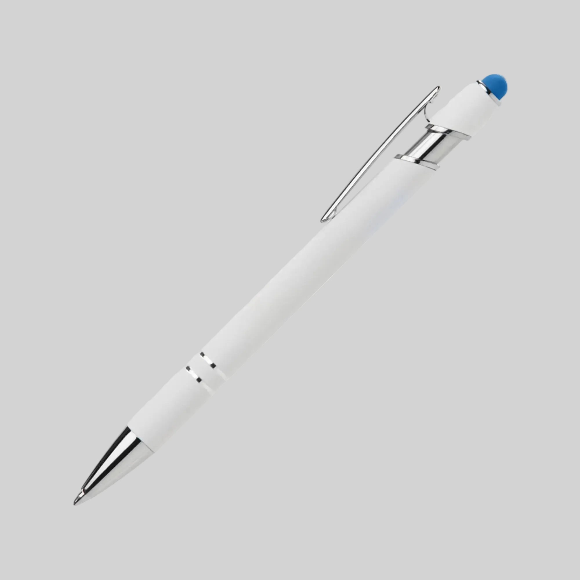Ellipse Softy White Aluminum Stylus Ballpoint Pen