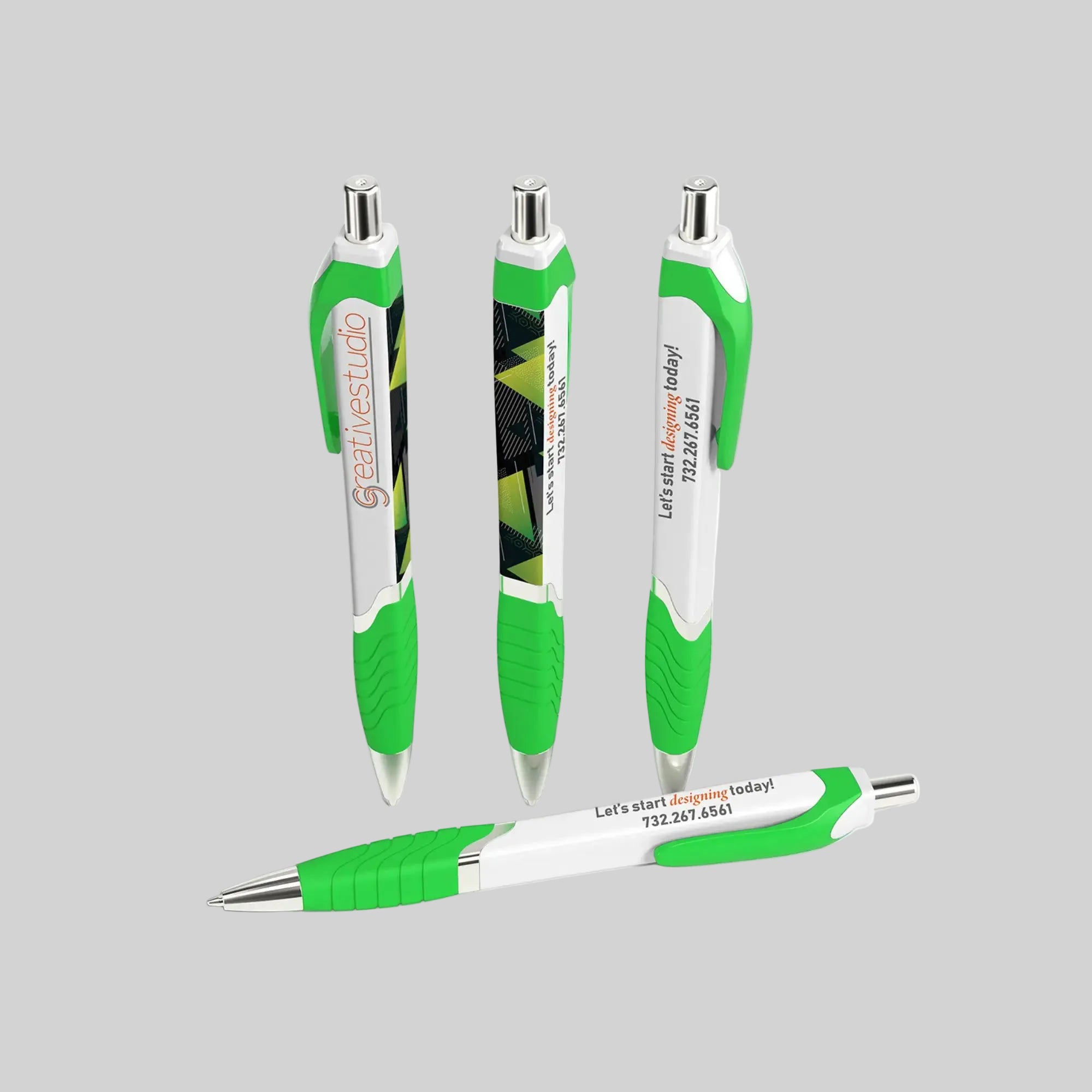 Performance Pen Squared Tropical Square Barrel Ballpoint Pen