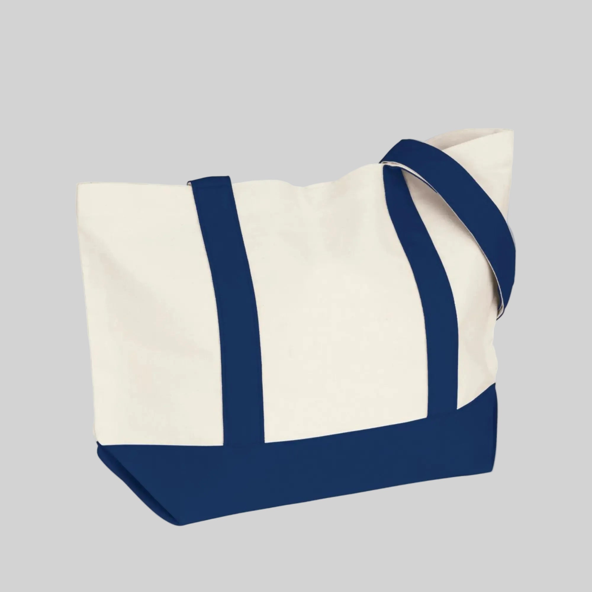 Snap Cotton Duck Canvas Snap Closure Tote Bag