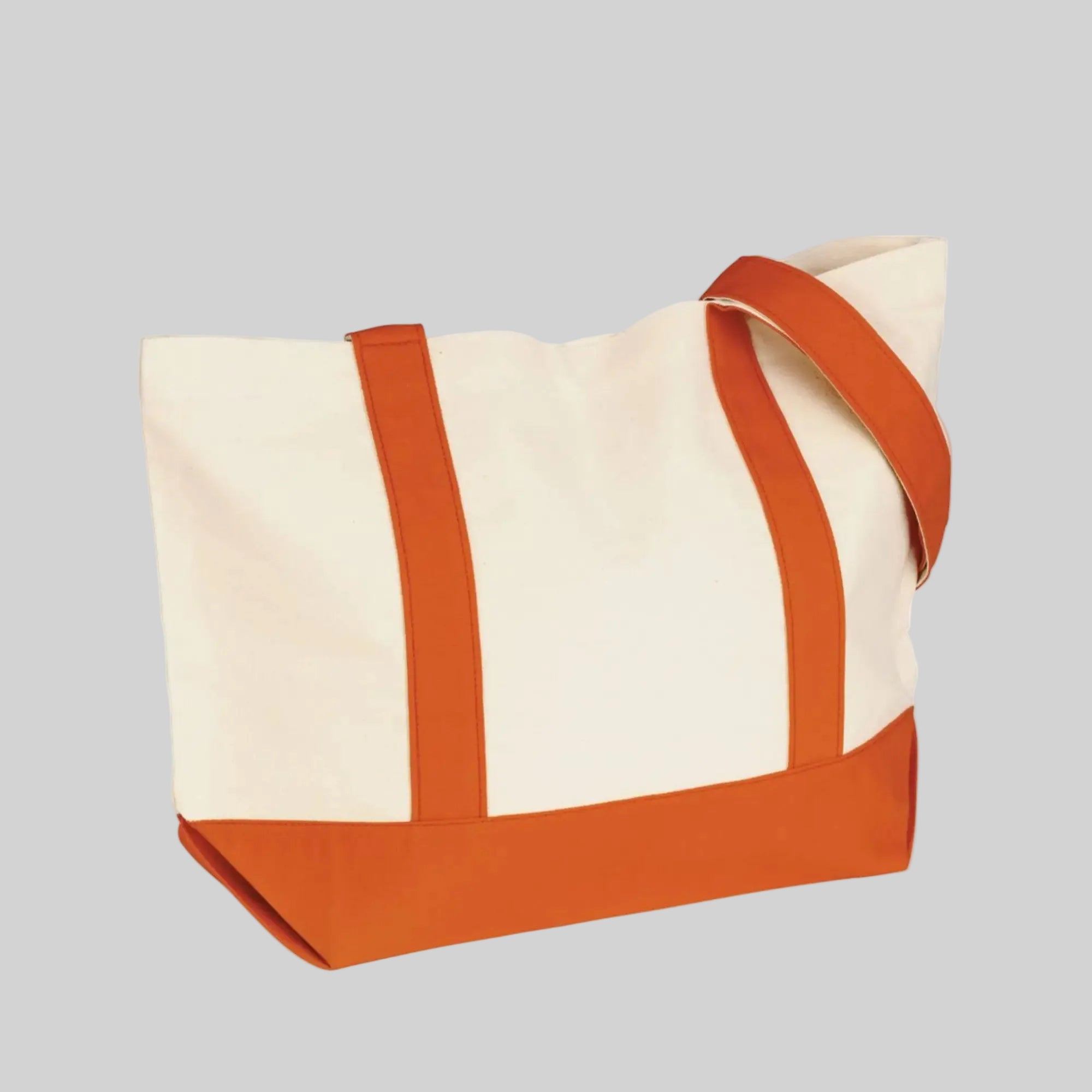 Snap Cotton Duck Canvas Snap Closure Tote Bag
