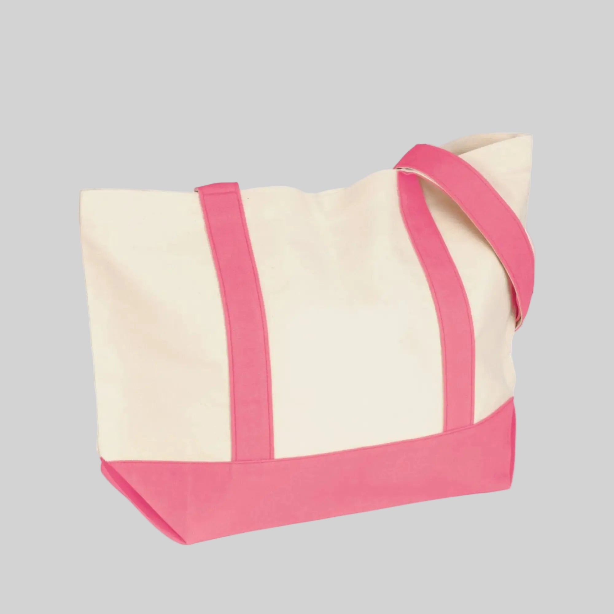 Snap Cotton Duck Canvas Snap Closure Tote Bag