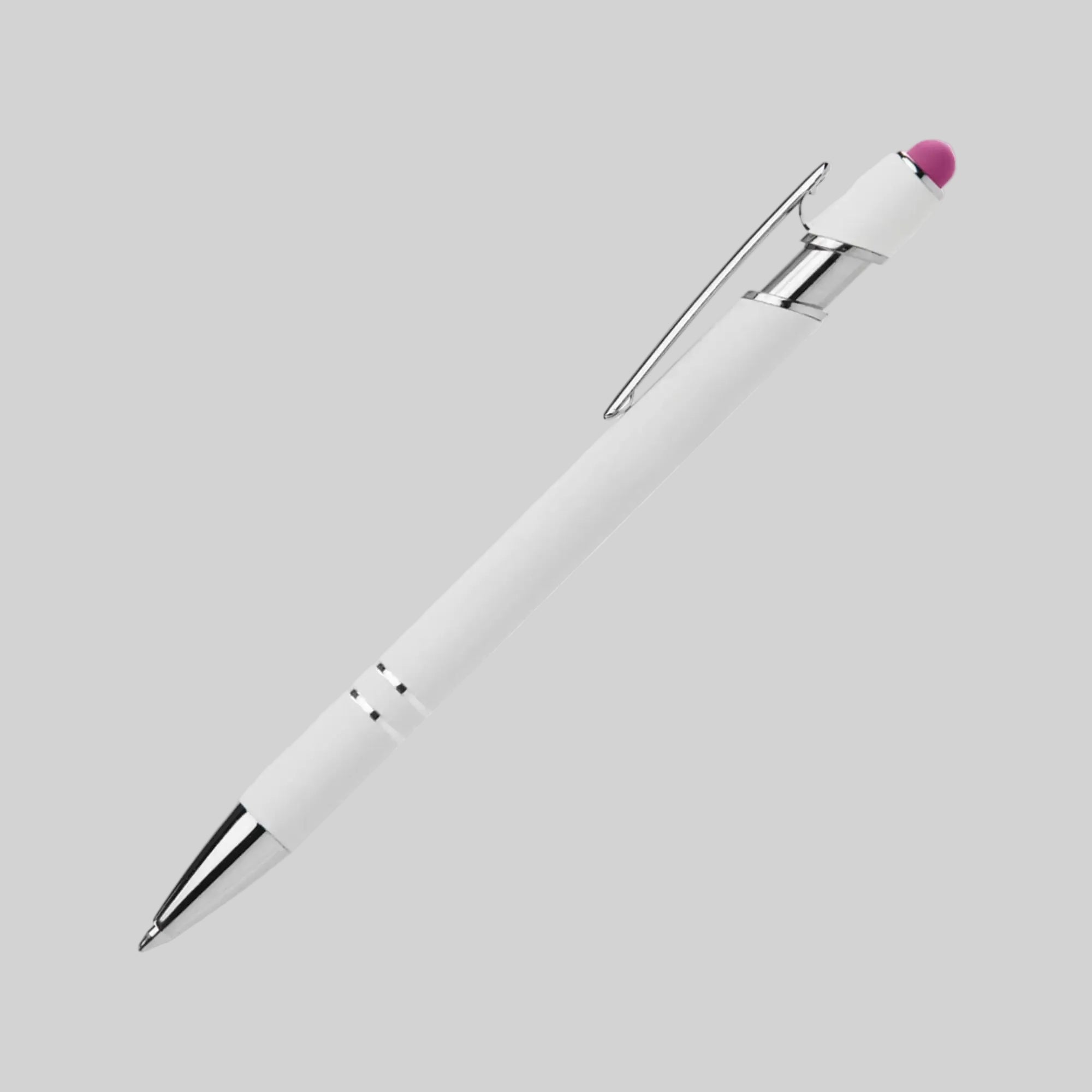 Ellipse Softy White Aluminum Stylus Ballpoint Pen
