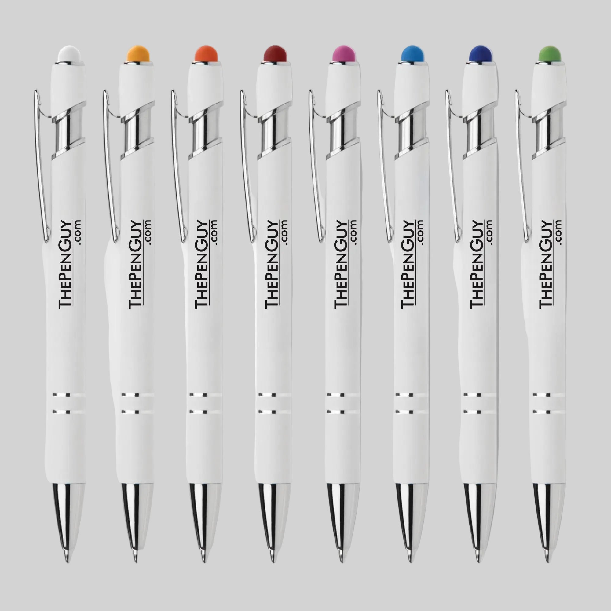 Ellipse Softy White Aluminum Stylus Ballpoint Pen