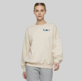 Pennant Drop Shoulder Women's Fleece Crew Sweatshirt