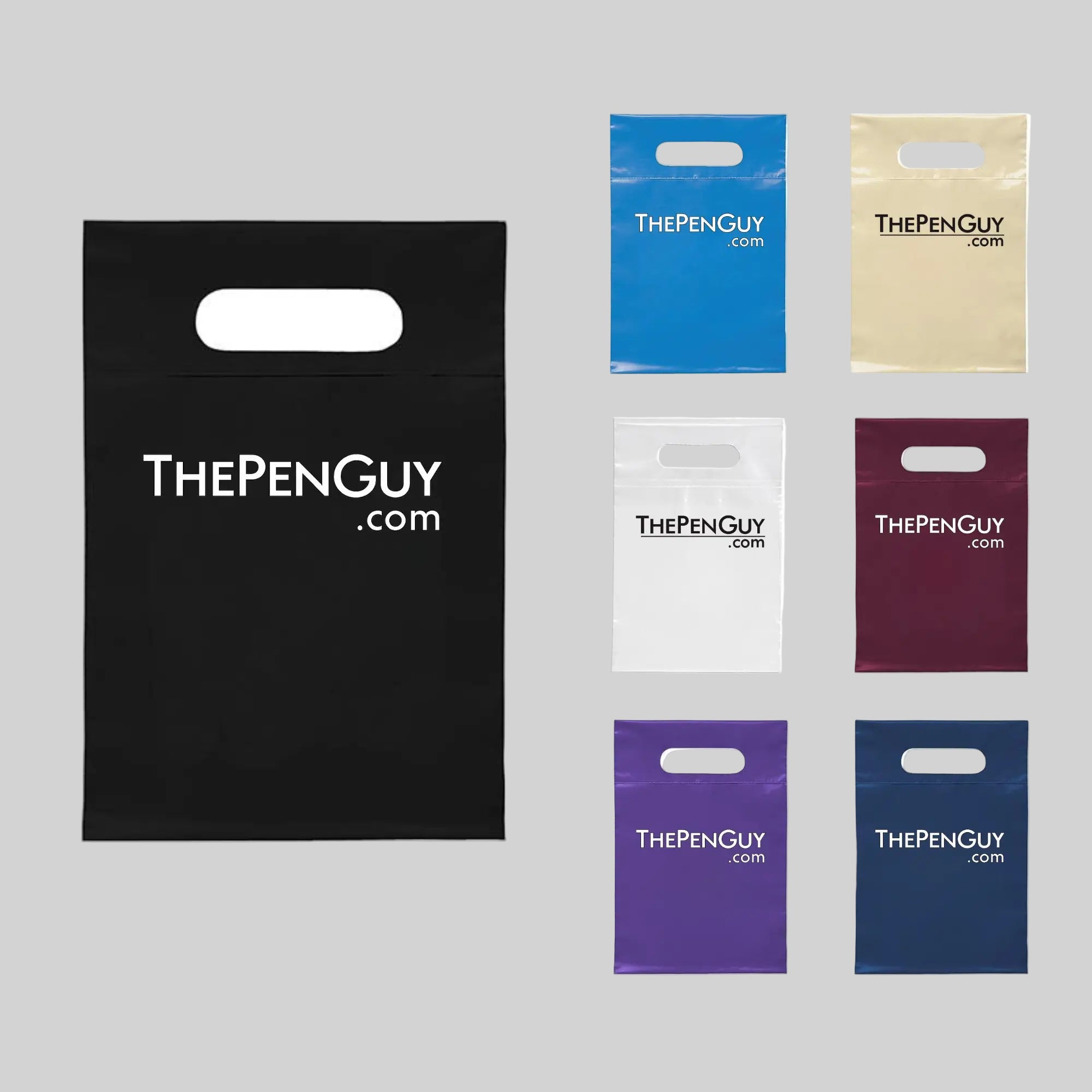 Small Die Cut Plastic Carry Bags
