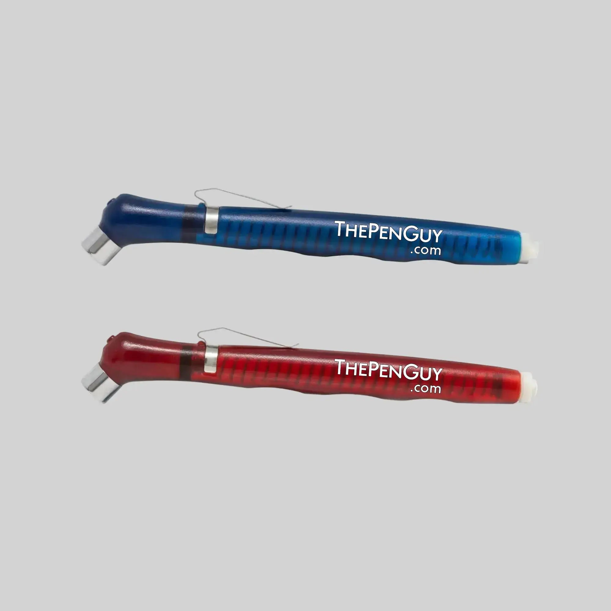 Silver Plastic Tire Gauge with Pocket Clip