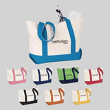 Snap Cotton Duck Canvas Snap Closure Tote Bag