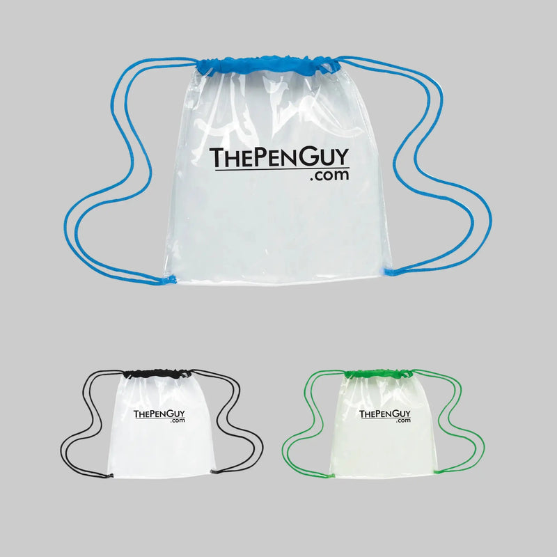 Clear Game Drawstring Backpack - The Pen Guy