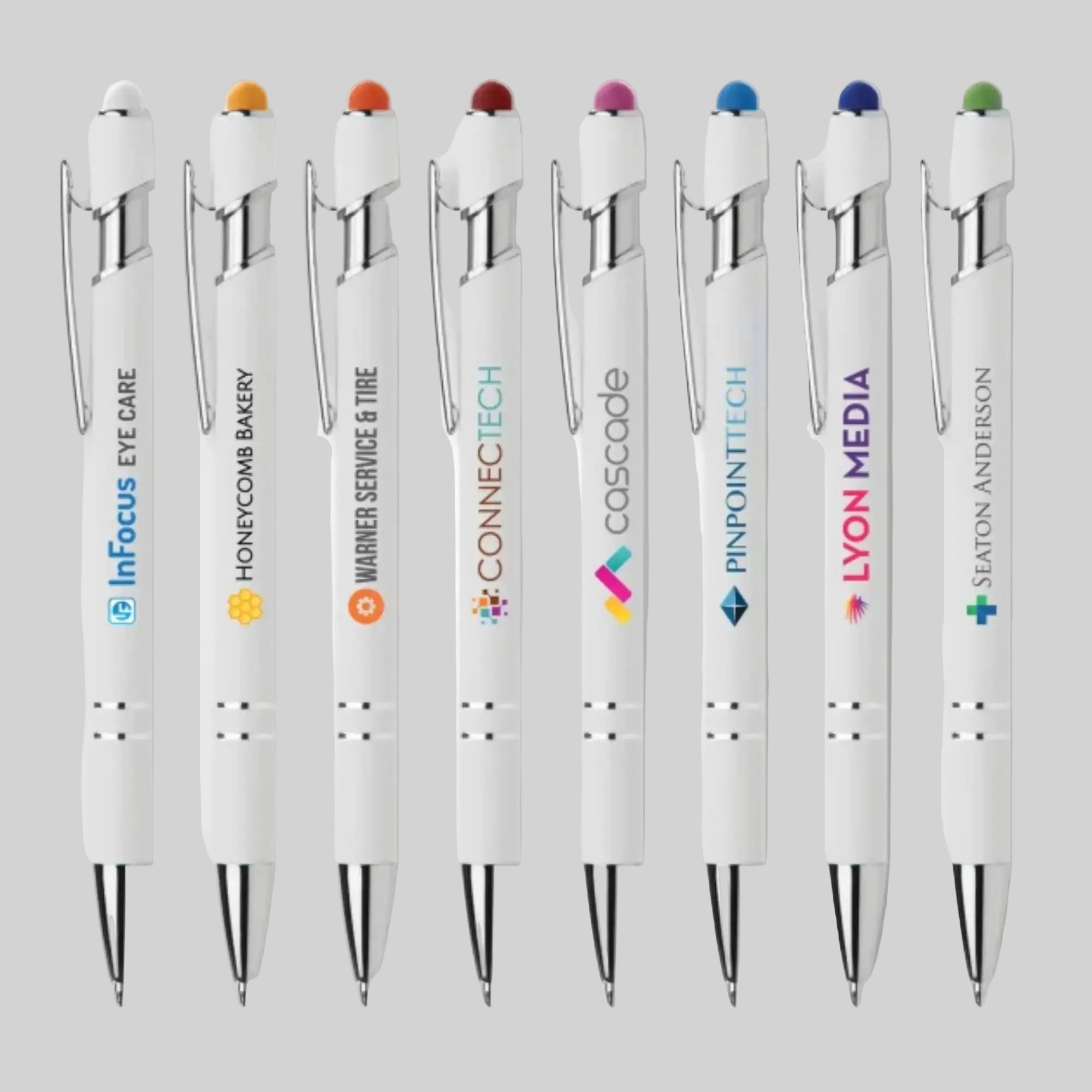 Ellipse Softy White Aluminum Stylus Ballpoint Pen