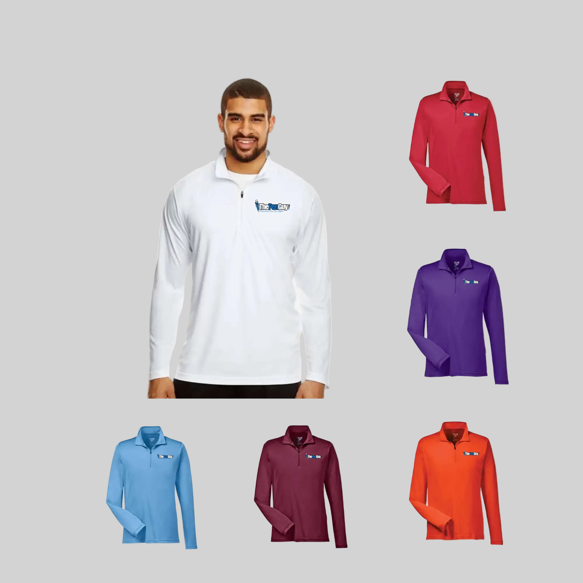 Men's Performance Quarter-Zip 100% Polyester