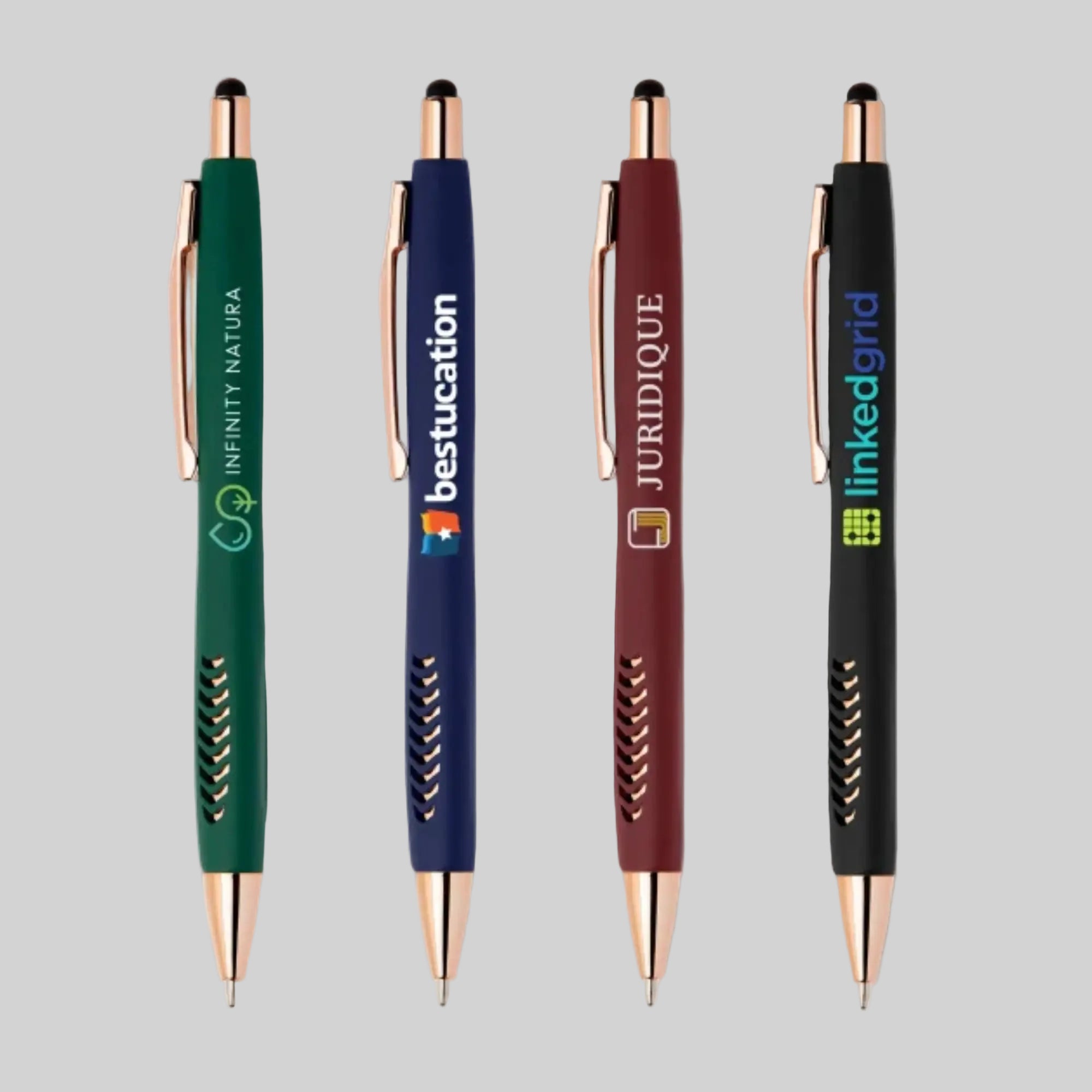 Avalon Rose Gold Soft-Touch Stylus Ballpoint Pen