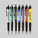 Mardi Gras Rubber Grip Retractable Ballpoint Pen