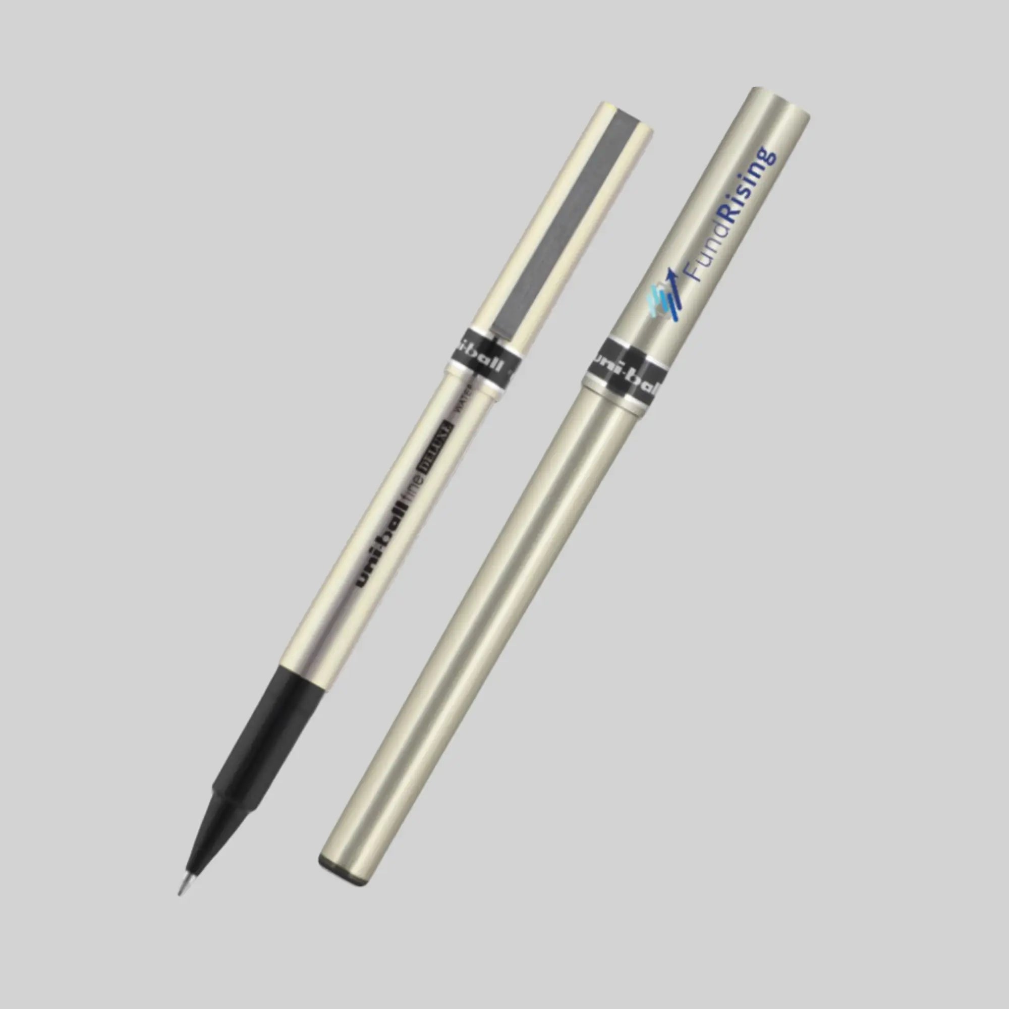 uni-ball Deluxe Fine Point Brushed Steel Rollerball Pen