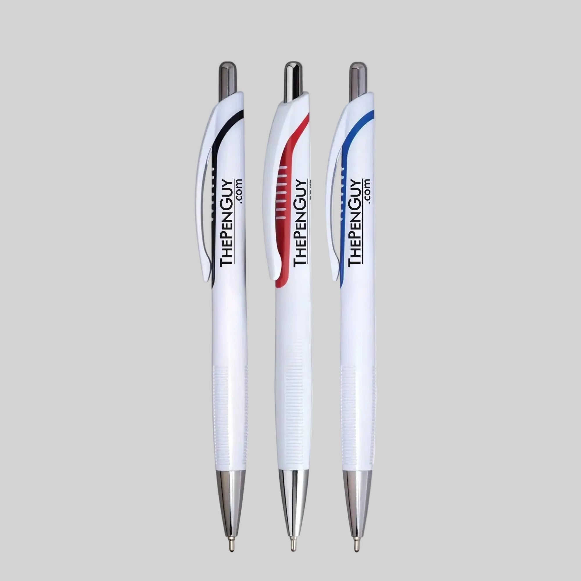X2 Blanco White Plastic Click Pen