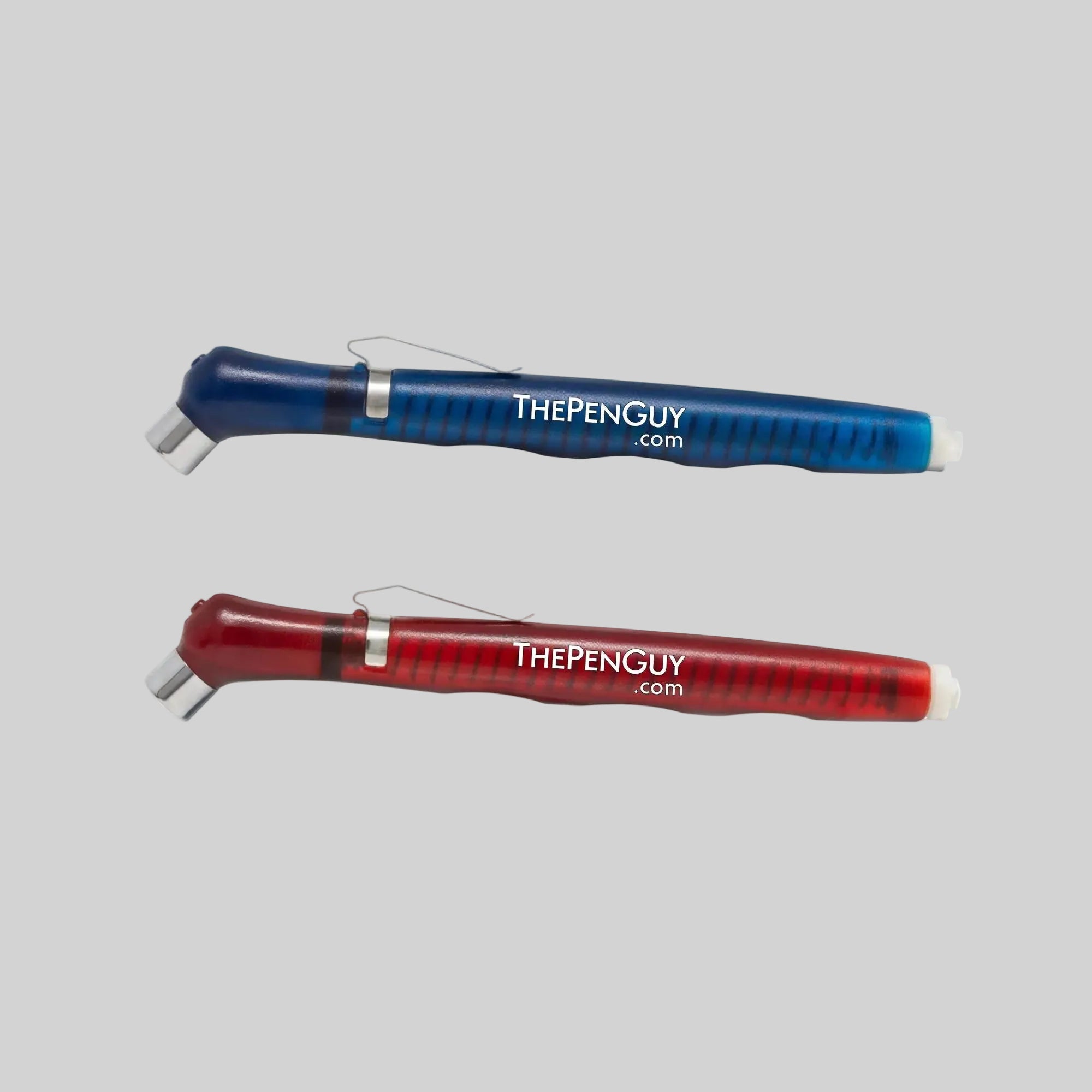 Silver Plastic Tire Gauge with Pocket Clip