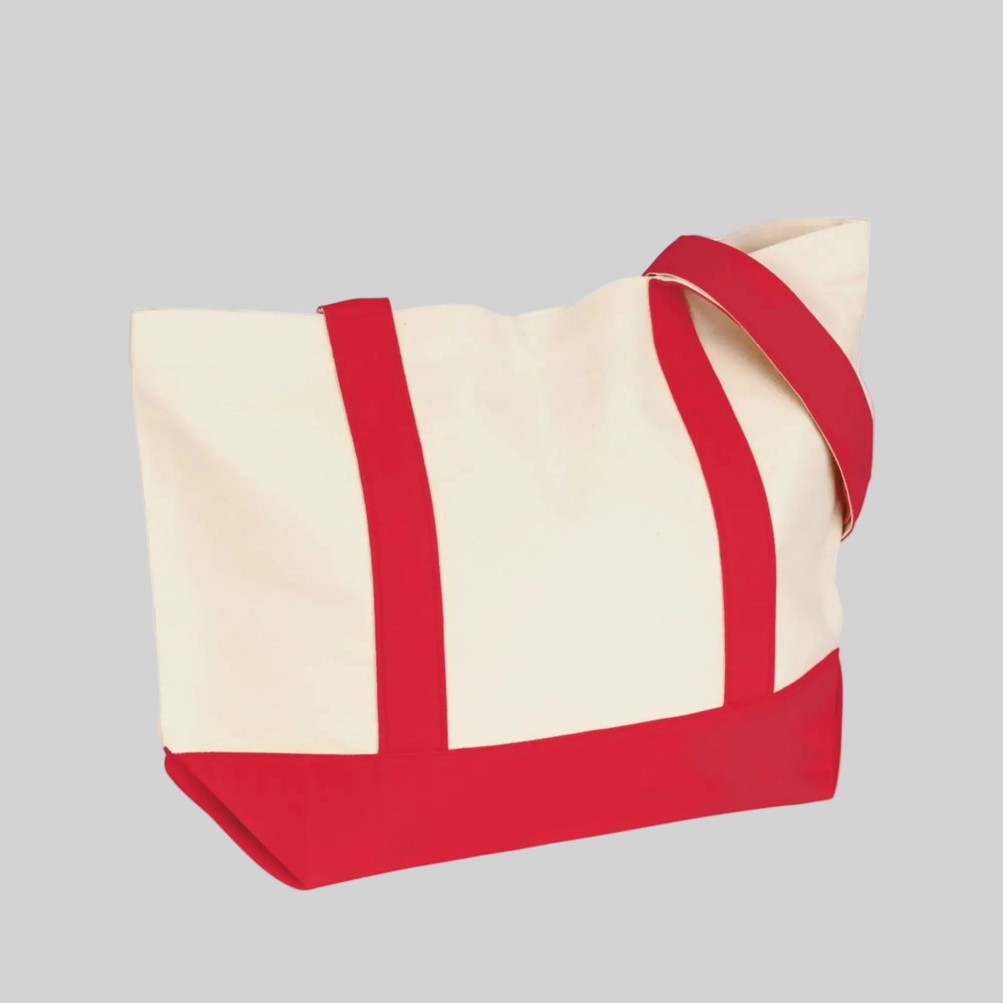 Snap Cotton Duck Canvas Snap Closure Tote Bag