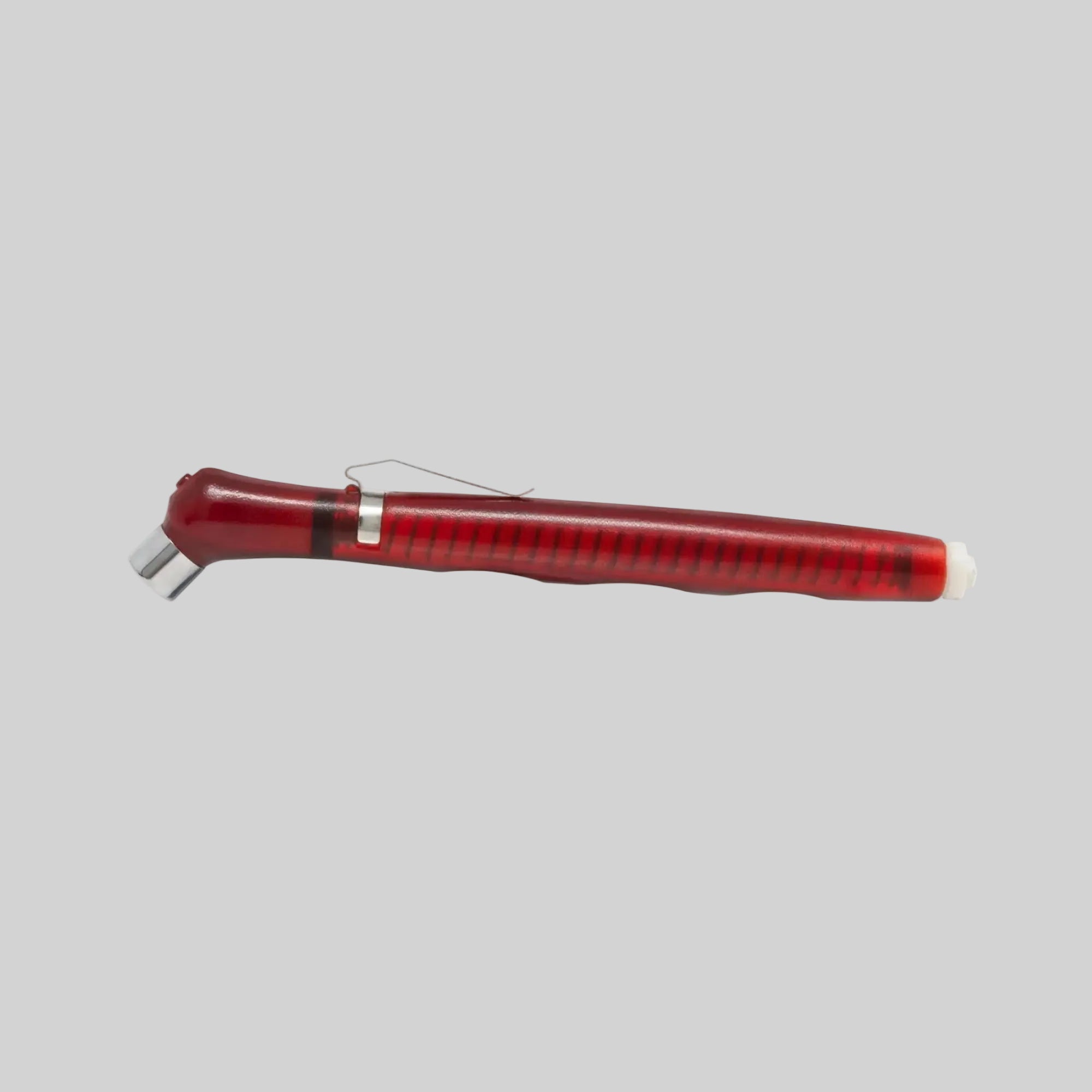 Silver Plastic Tire Gauge with Pocket Clip