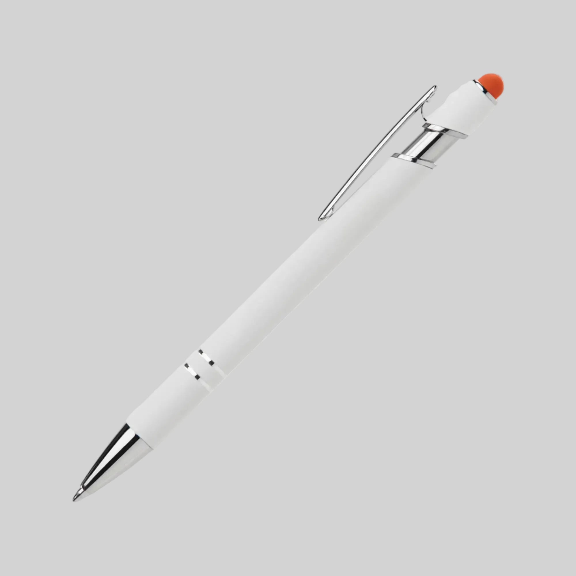 Ellipse Softy White Aluminum Stylus Ballpoint Pen