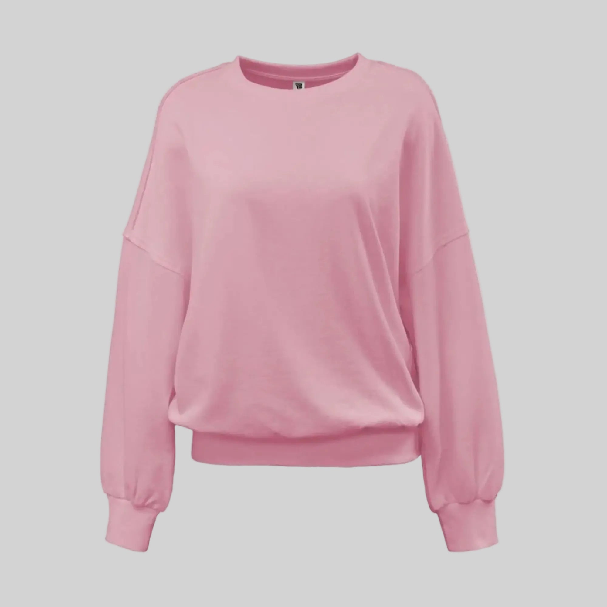Pennant Drop Shoulder Women's Fleece Crew Sweatshirt