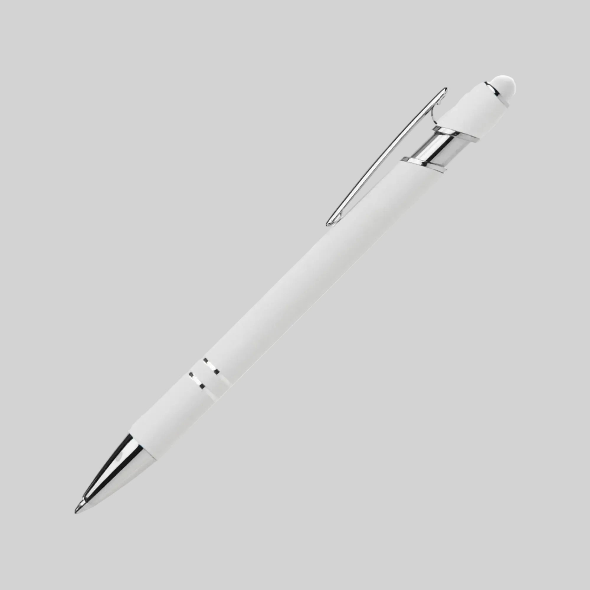Ellipse Softy White Aluminum Stylus Ballpoint Pen