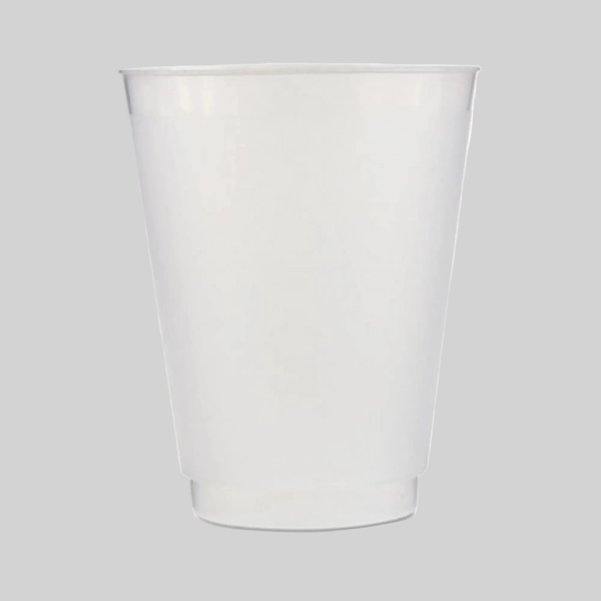 Frosted Plastic Cup — 12oz