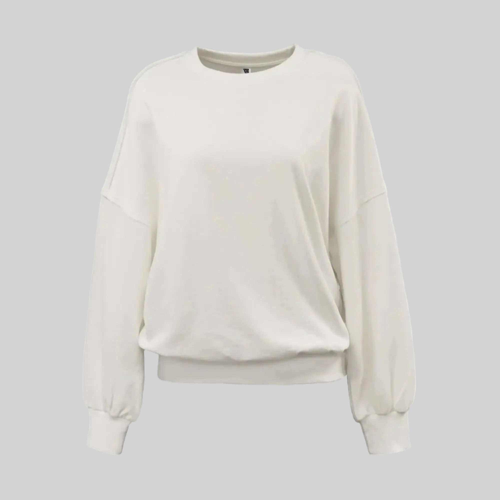 Pennant Drop Shoulder Women's Fleece Crew Sweatshirt