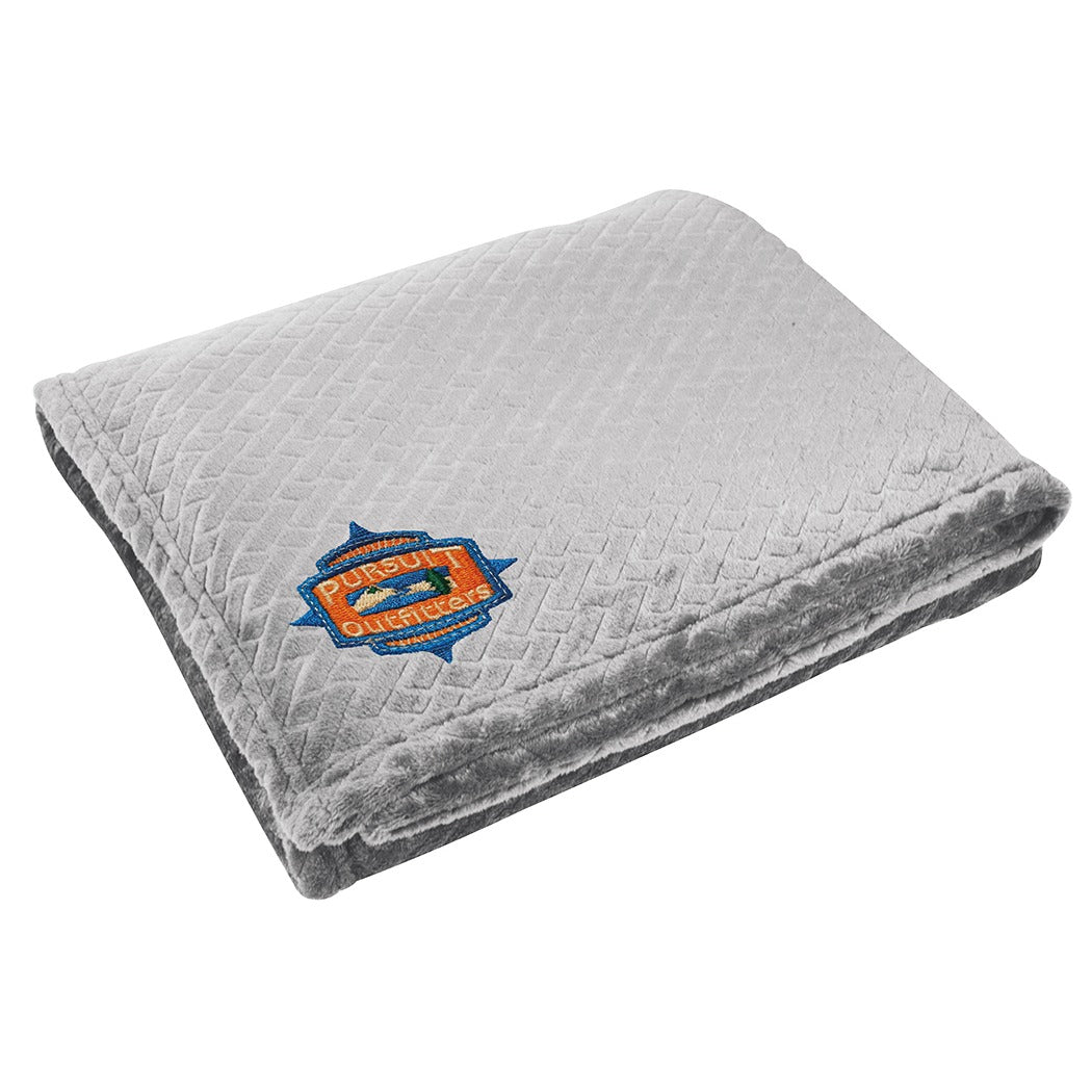Addyson Etch Fleece Blanket - add-gray