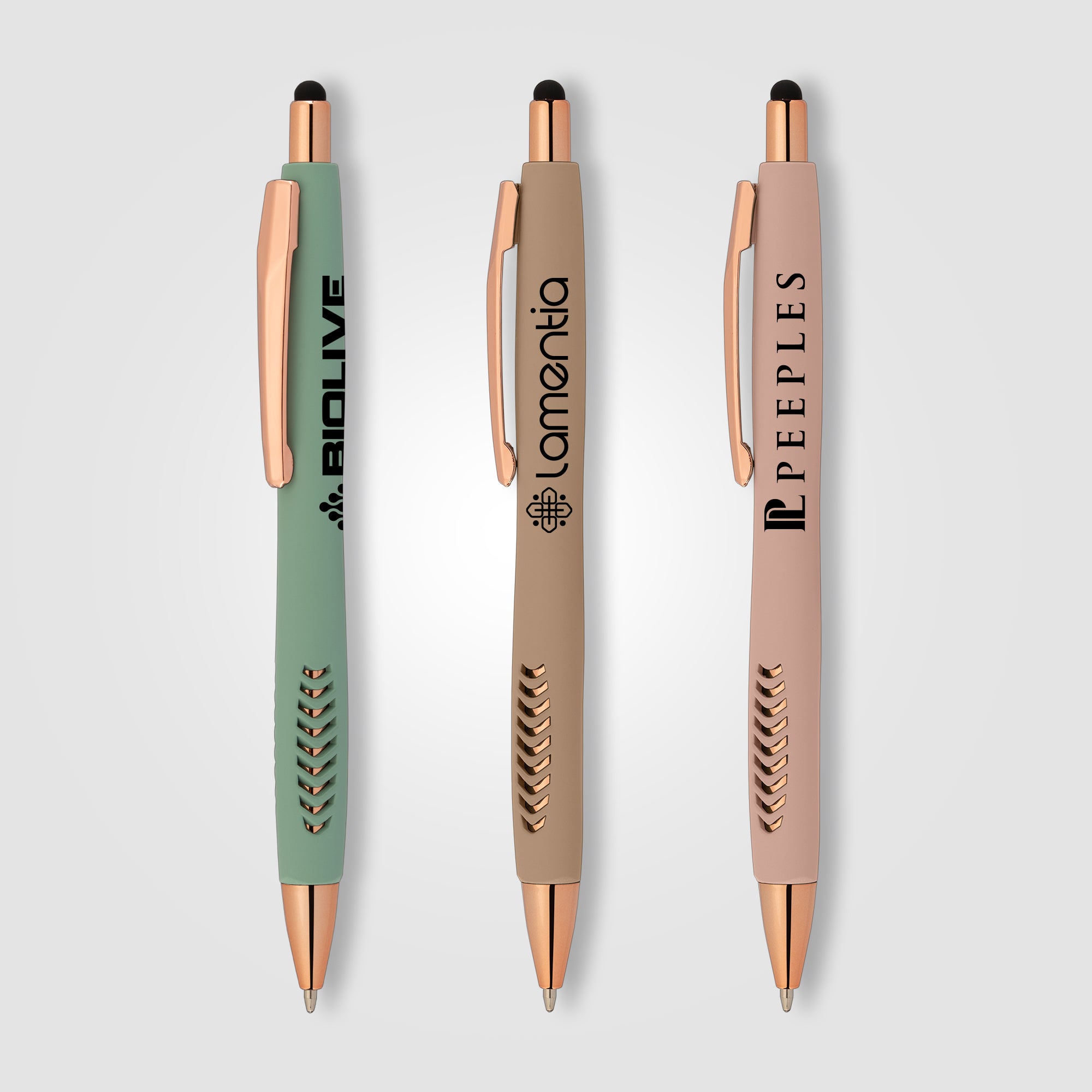 Avalon Softy Rose Gold Designer Pen with Stylus