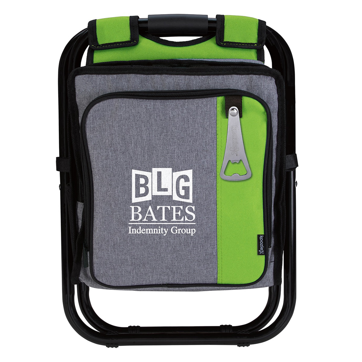 Koozie Backpack Cooler Chair - bcc-lime