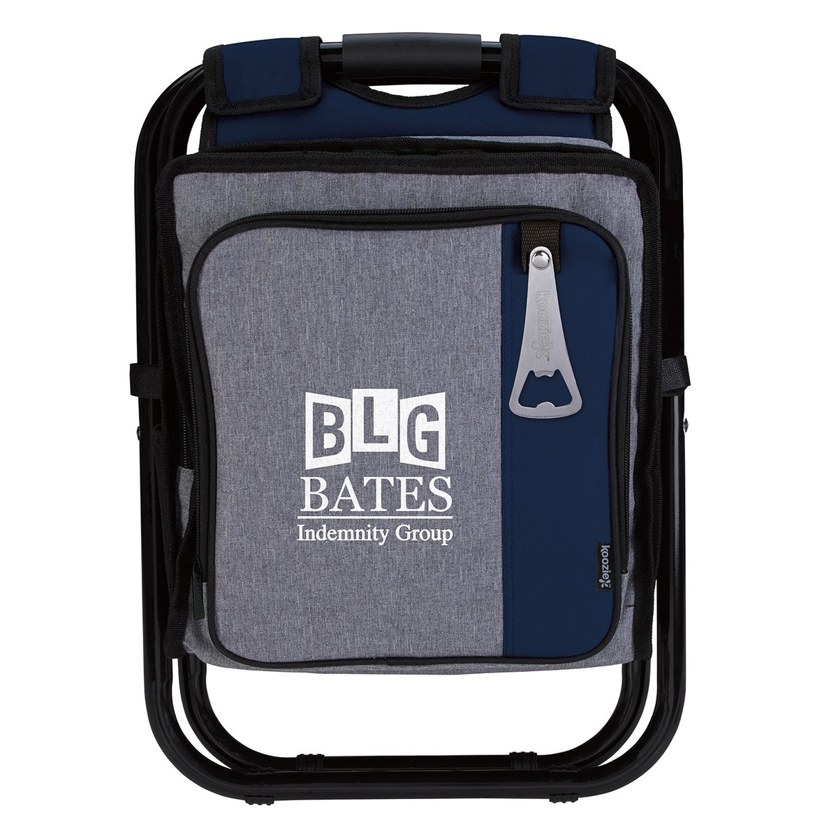 Koozie Backpack Cooler Chair - bcc-navy