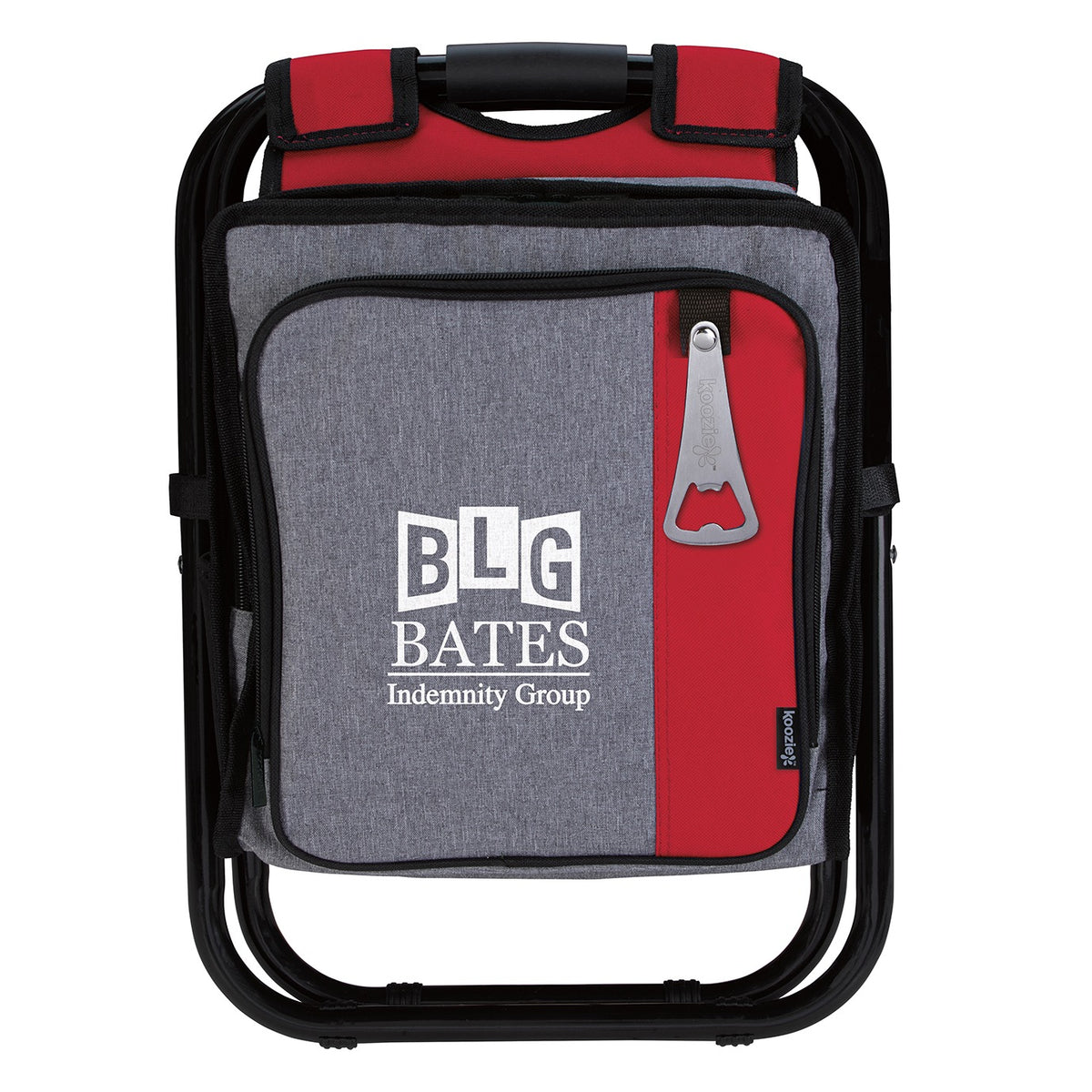 Koozie Backpack Cooler Chair - bcc-red