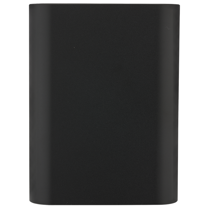 Black UL Cert Tri-Way Wireless & Power Bank - 5000 mAh plain