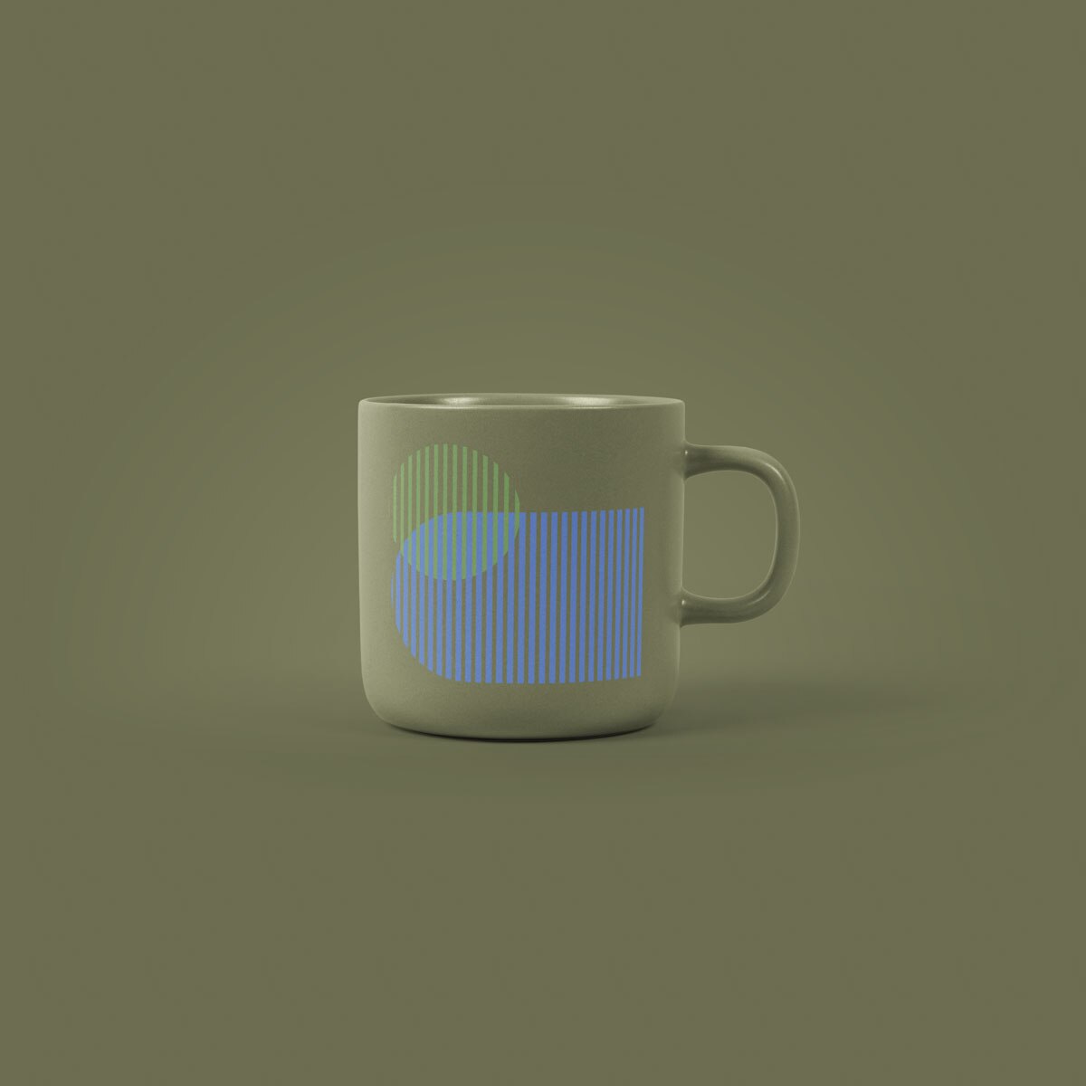 Cuppa Matte Mug 12oz - Army Green
