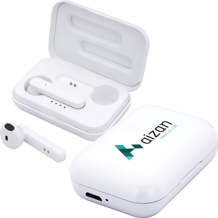 Forte TWS Wireless Earbuds and Charger Case  grouped