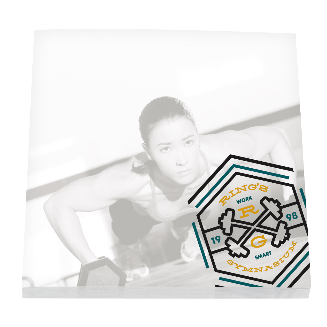 Front View of  Souvenir® Sticky Note™ 3" x 3" Pad, 50 sheet