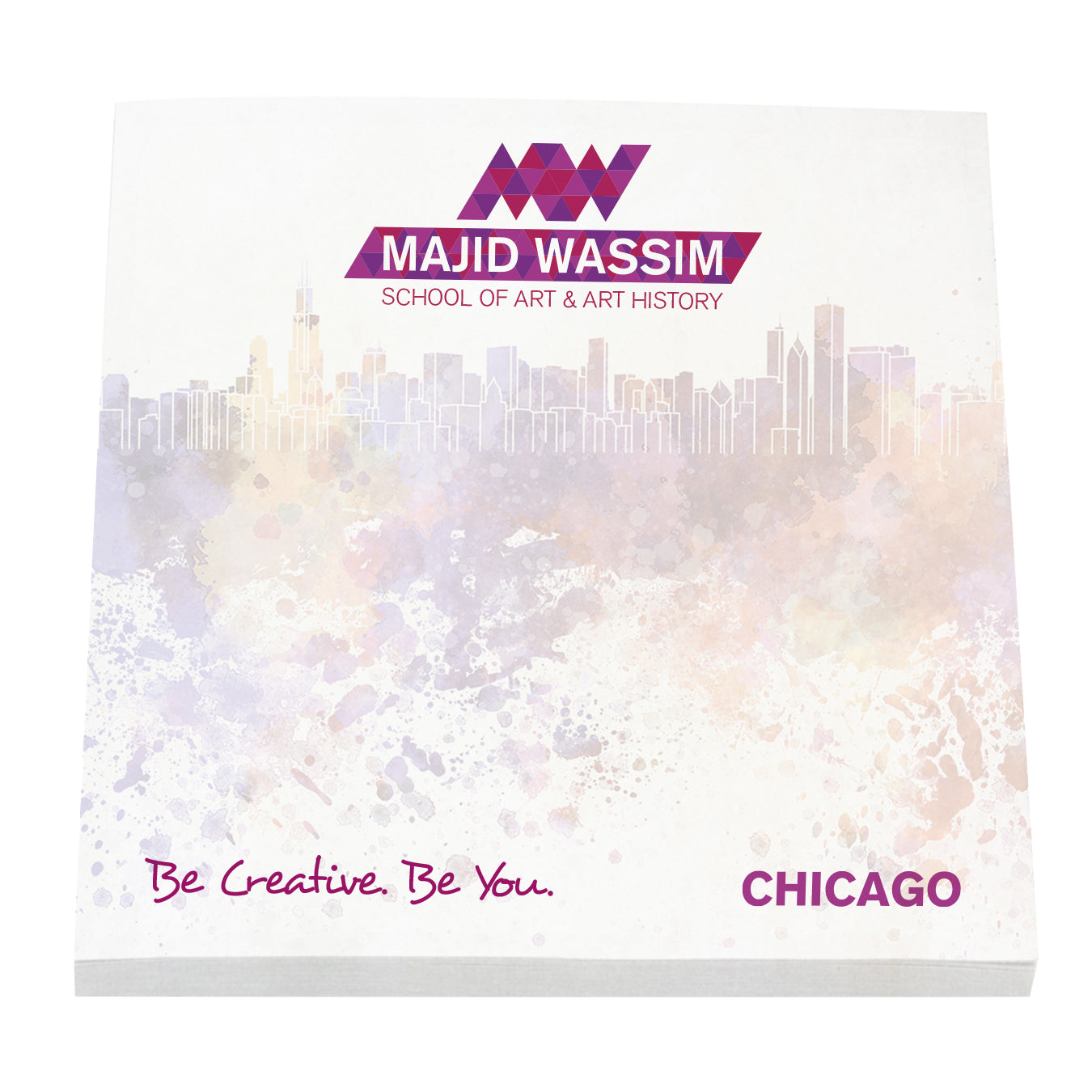 Front View of  Souvenir® Sticky Note™ 3" x 3" Pad, 50 sheet